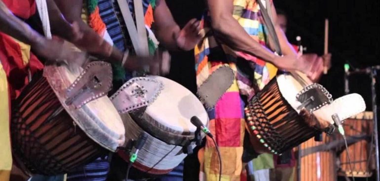 African drummers in performance